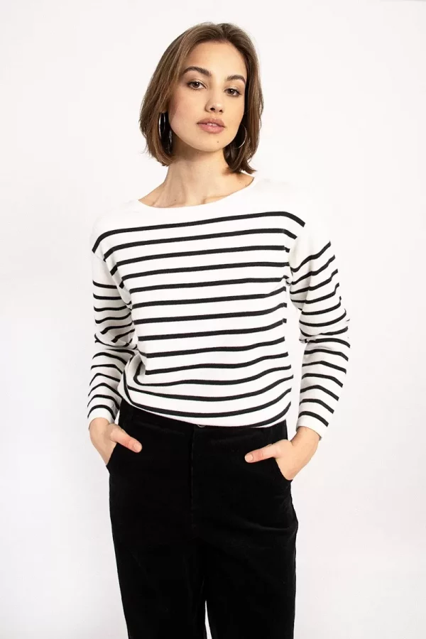 jersey de manga larga estampado rayas