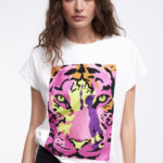 Camiseta tigre multicolor