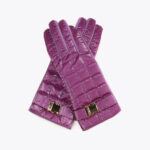 guantes lila