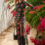 WILD ROSES DRESS IN BLACK BY FETICHE SUANCES