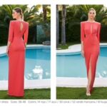 Vestido Myriam coral