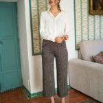 Pantalon midi bolsillos cuadrados