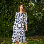 Vestido cruzado estampado ICIAR&CANDELA