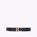 Cinturón reversible hebilla LC ( negro- blanco) Lola Casademunt