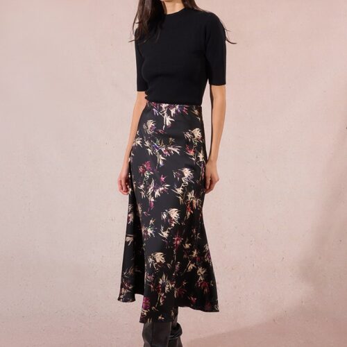 falda larga estampado floral (2)