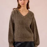 Jersey de manga larga detalle abalorios