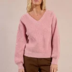 Jersey de manga larga detalle abalorios