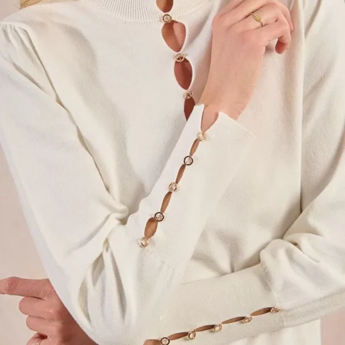 jersey de manga larga detalle aberturas