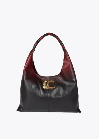 sac shopper effet cuir avec poignee tressee et logo lc leopard(5)