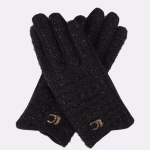 Guante combinado tweed NEGRO