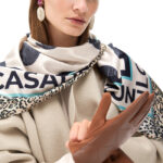 Guante logo cruzado en cuadricula