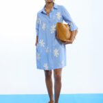 VESTIDO ALGODÓN CAMISERO BORDADO FLORES LOLA CASADEMUNT