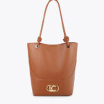 bolso shopper asa nudos Marrón Lola Casademunt