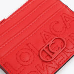 tarjetero pespunte logo Lola Casademunt