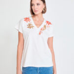 Camiseta tucan con joyas By Maite Lola Casademunt